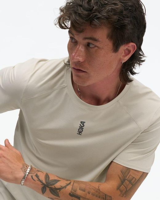 Hoka One One Natural Everyrun Short Sleeve Top for men