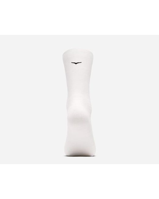 Hoka One One White Crew Run Sock 3-pack