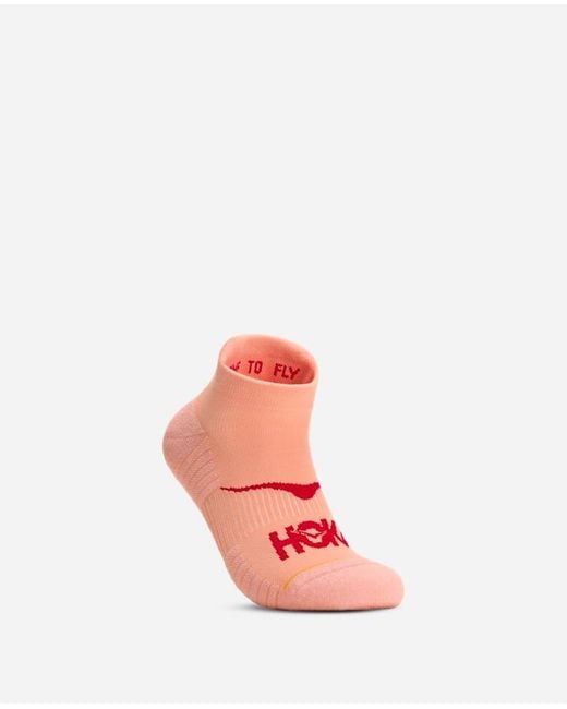 Hoka One One Pink No-show Run Sock