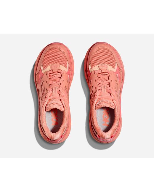 Hoka One One Pink Clifton L Walking Shoes