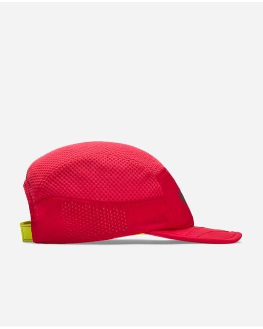 Hoka One One Red Trail Run Hat