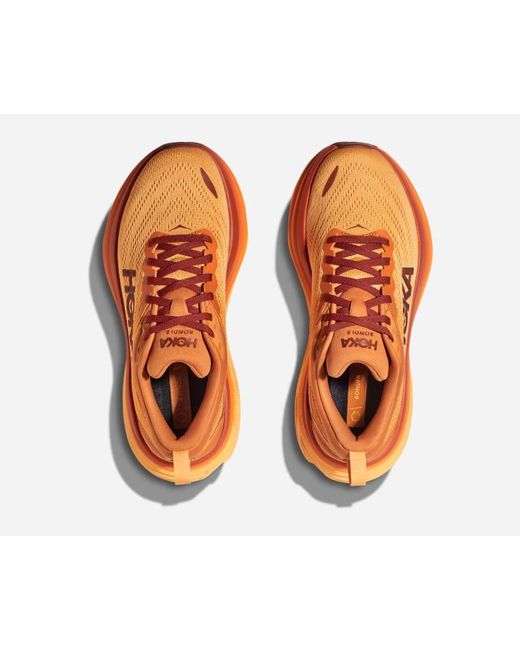 Hoka One One Bondi 8 Schuhe für Damen in Amber Haze/Sherbet Größe 36 2/3 | Straße in Orange für Herren