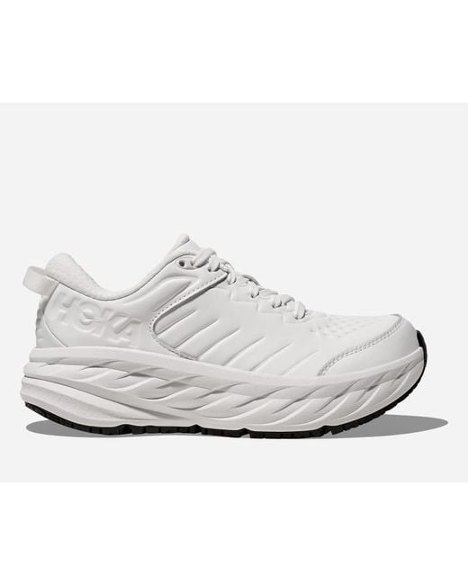 Hoka One One White Bondi Sr Road Running Shoes