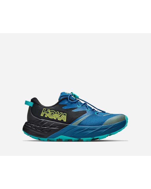 Hoka One One Blue Kid's Speedgoat 7 Trail Shoes