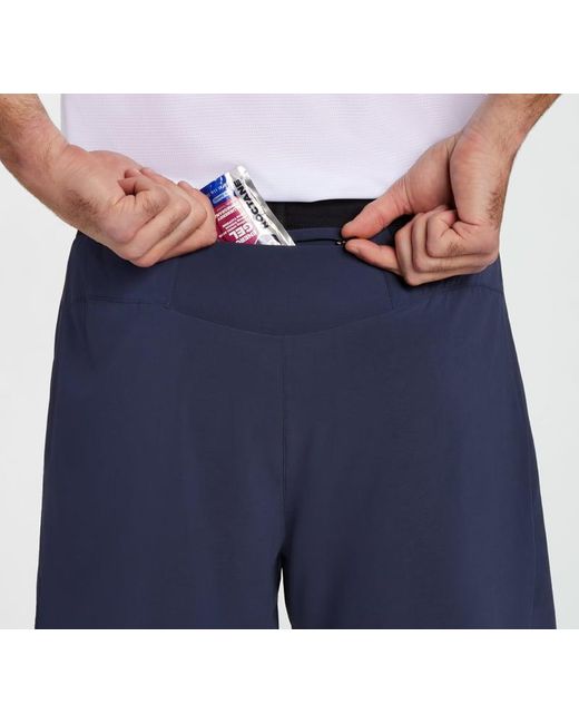 Hoka One One Shorts, 18 cm für Herren in Outer Space Größe L | Shorts in Blue für Herren