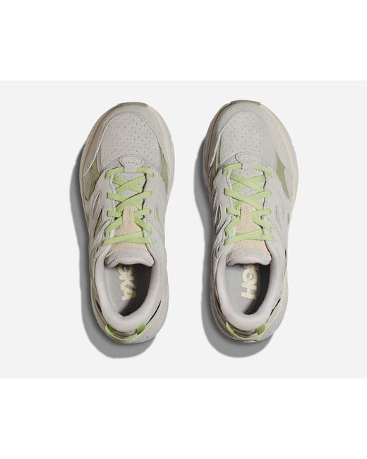 Clifton L Suede Chaussures en Vaporous/Barley Taille 38 2/3 | Marche Hoka One One en coloris Metallic