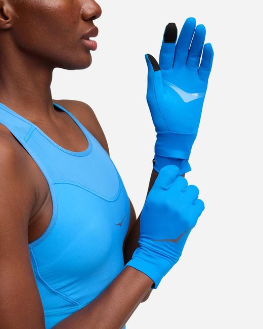 Hoka One One Blue Airolite Run Gloves