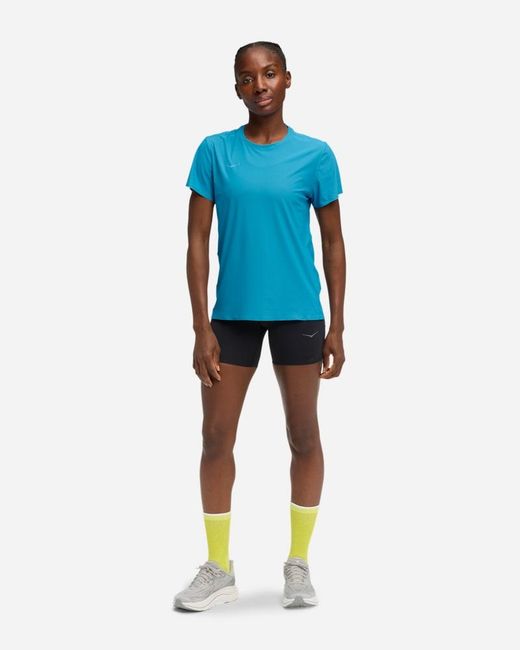 Hoka One One Blue Airolite Short Sleeve Top 2.0