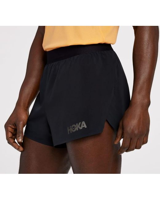 Hoka One One Shorts mit Schlitz für Herren in Black Größe XL | Shorts in Blue für Herren