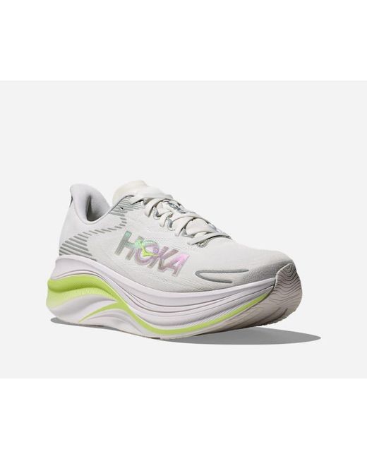 Hoka One One White Skyward X 2 Road Running Shoes for men
