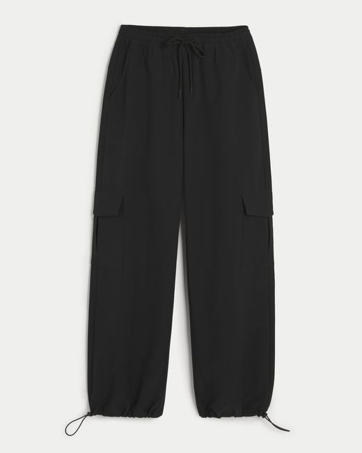 Hollister Black Gilly Hicks Fleece-lined Cargo Pants