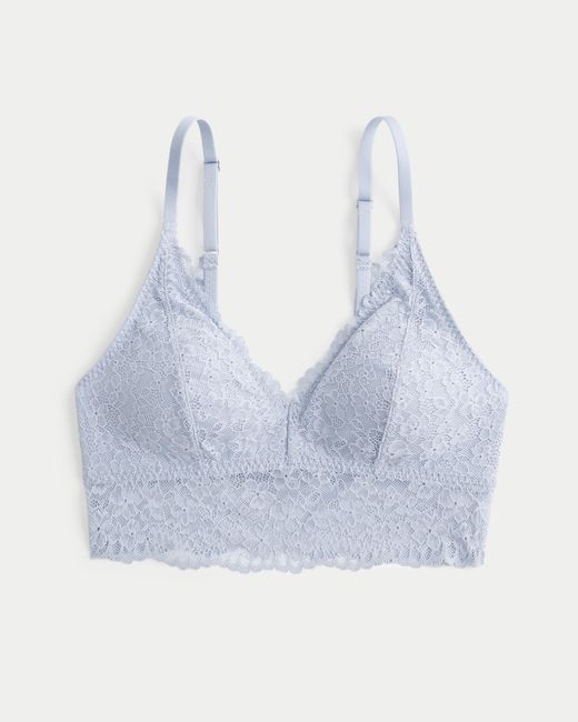 Hollister Blue Lace Triangle Bralette
