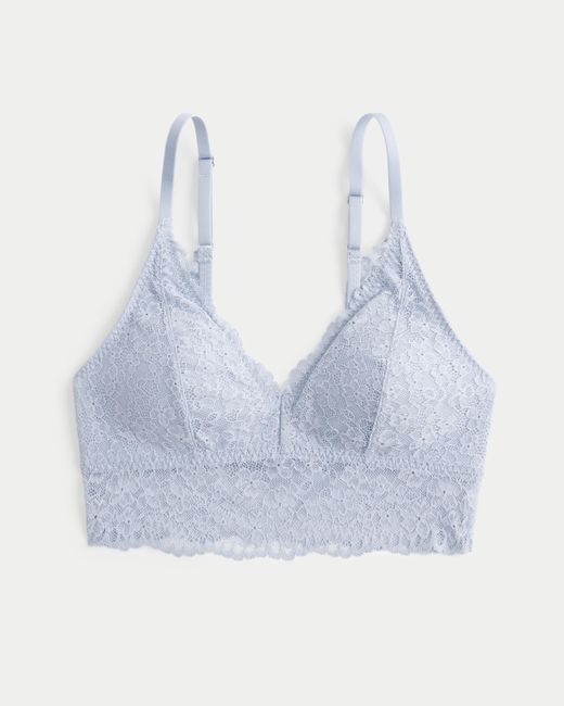 Hollister Blue Lace Triangle Bralette