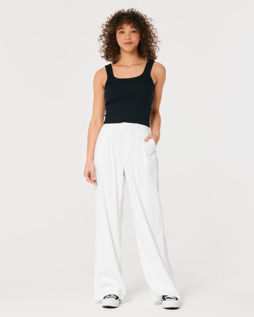 ultra high rise trousers hollister