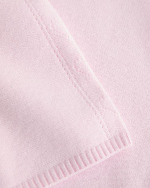 Hollister Pink Gilly Hicks Heart Pointelle Straight Sweater-knit Pants
