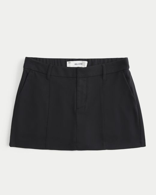 Hollister Black A-line Mini Skort
