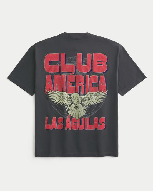 Hollister Red Club América Graphic Tee for men