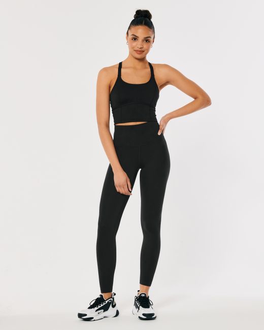 Hollister Black Gilly Hicks Active Recharge High-rise 7/8 Leggings