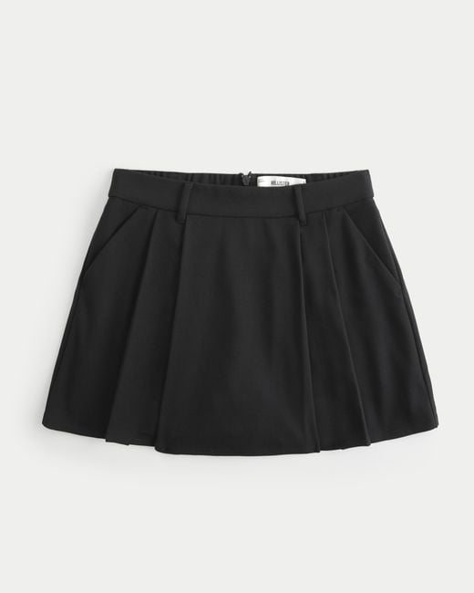 Hollister Black Pleated Mini Skirt