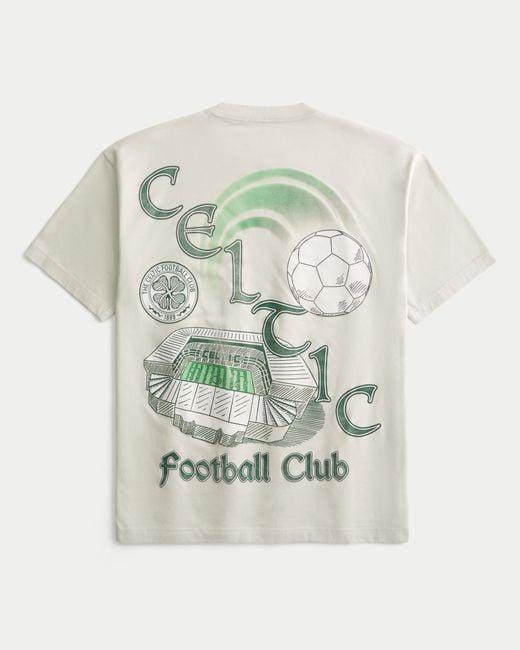 Hollister Natural Celtic Football Club Graphic Tee for men
