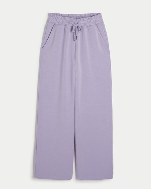 Hollister Purple Gilly Hicks Active Cooldown Wide-leg Pants