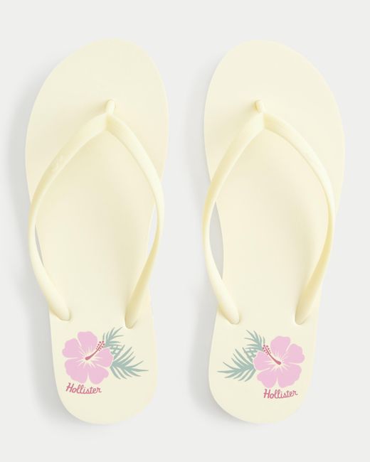Hollister Natural Rubber Flip Flops