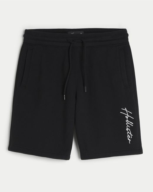 Hollister Fleece-Shorts mit Logo, 23 cm in Black für Herren