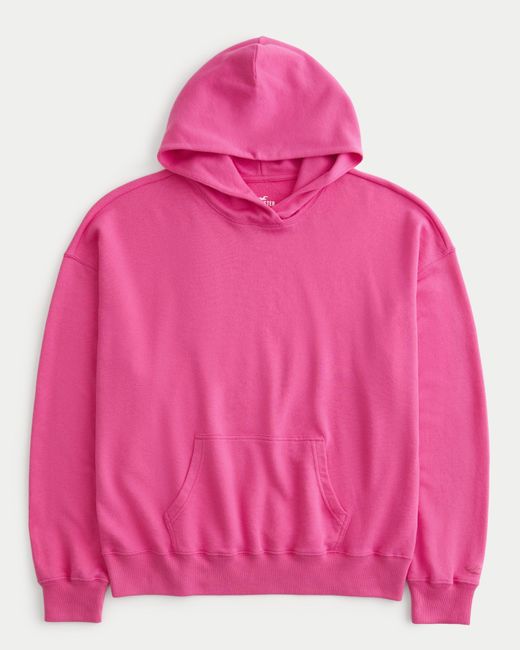 Hollister Pink Oversized Terry Hoodie