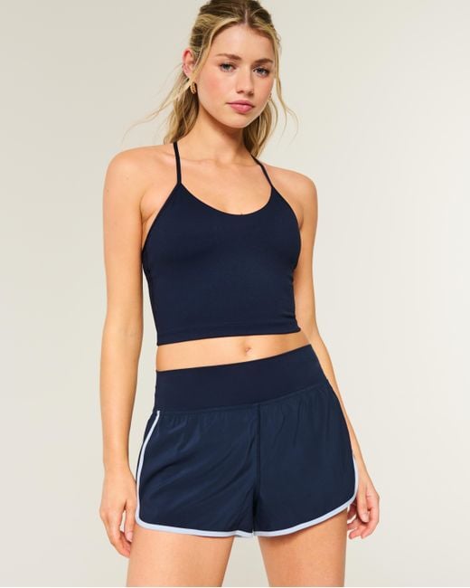 Hollister Blue Gilly Hicks Active High-rise Running Shorts