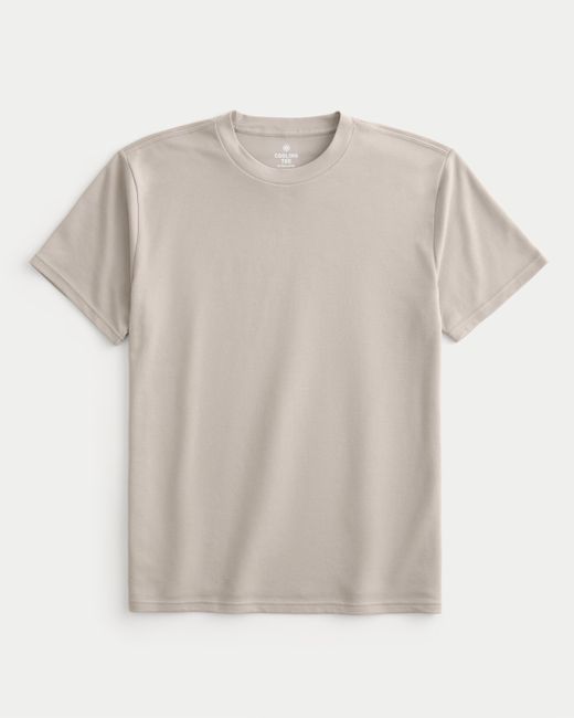Hollister White Relaxed Cooling Tee for men