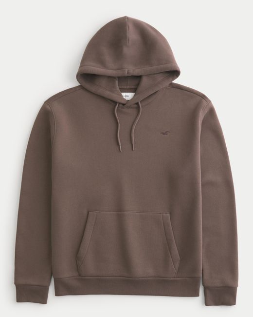 Hollister Relaxed Icon Hoodie in Brown for Men Lyst UK