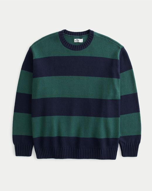 Hollister Green Oversized Crew Sweater