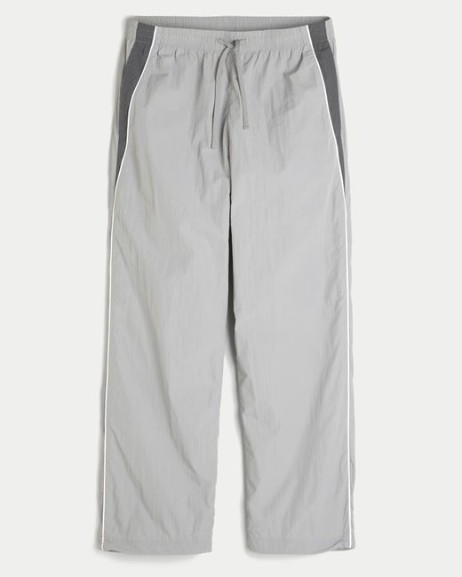 Hollister Gray Baggy Track Pants for men