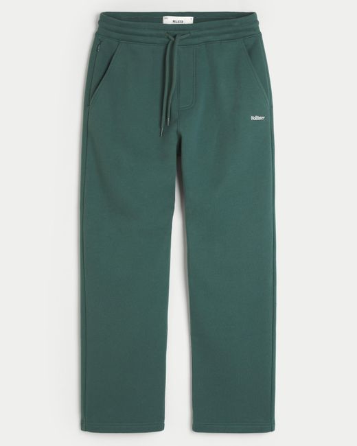Hollister Green Relaxed Logo Sweatpants for men