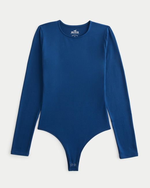Hollister Blue Seamless Fabric Bodysuit