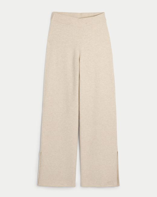 Hollister Natural Gilly Hicks Sweater-knit Flare Pants