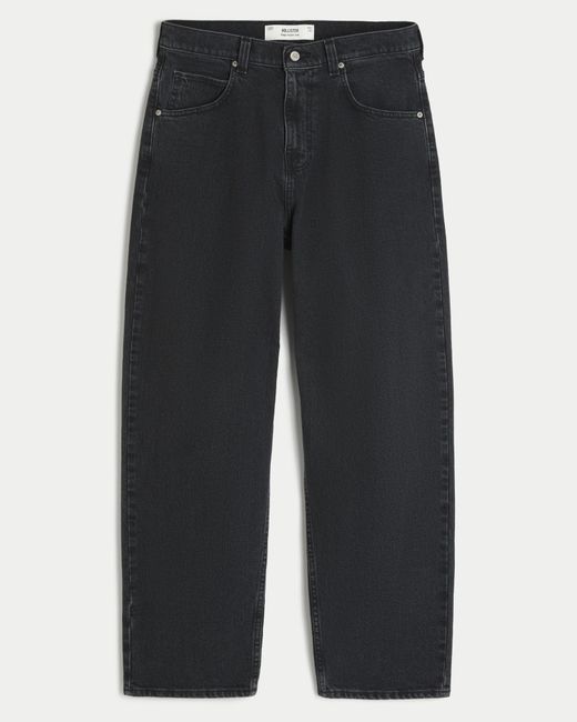 Hollister Blue Washed Black Skater Baggy Jeans for men