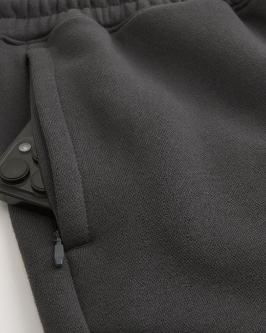 Hollister Gray Baggy Bootcut Sweatpants for men