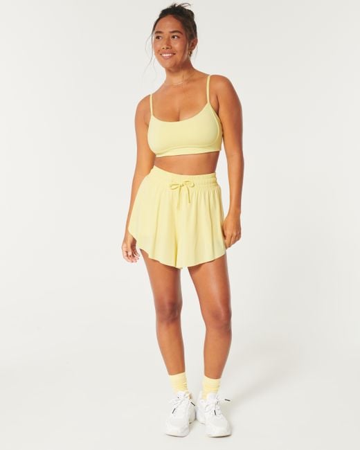 Hollister Yellow Gilly Hicks Active Flatter-Shorts