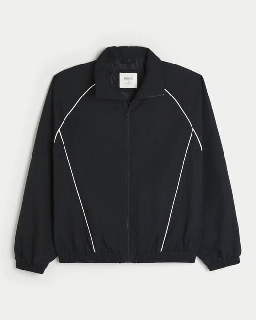Hollister Windjacke mit Reißverschluss in Black für Herren