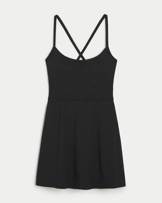 Hollister Black Gilly Hicks Active Strappy Back A-line Dress
