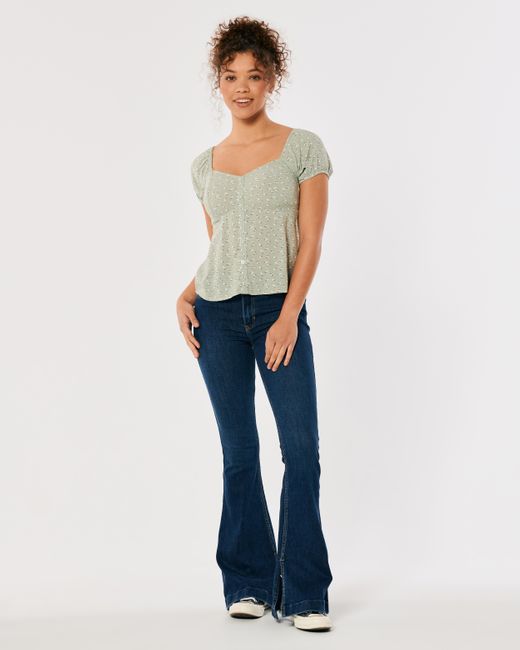 hollister babydoll top