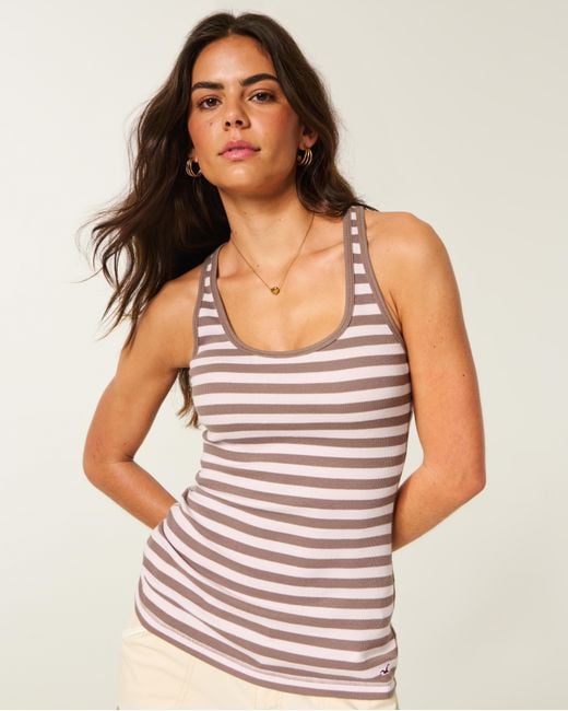 Hollister Multicolor Icon Racerback Tank