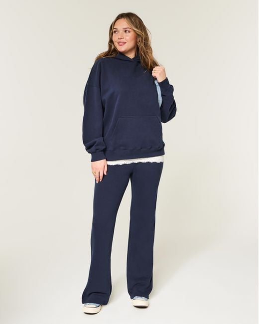 Hollister Blue Bootcut Sweatpants