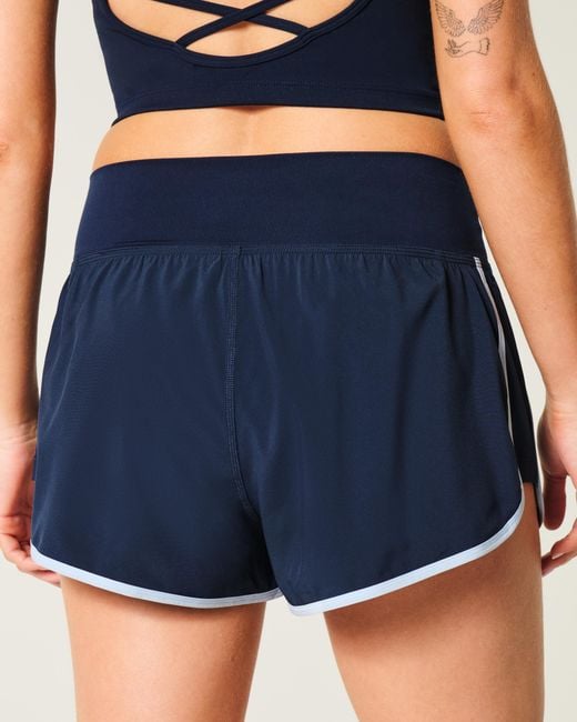 Hollister Blue Gilly Hicks Active High-rise Running Shorts