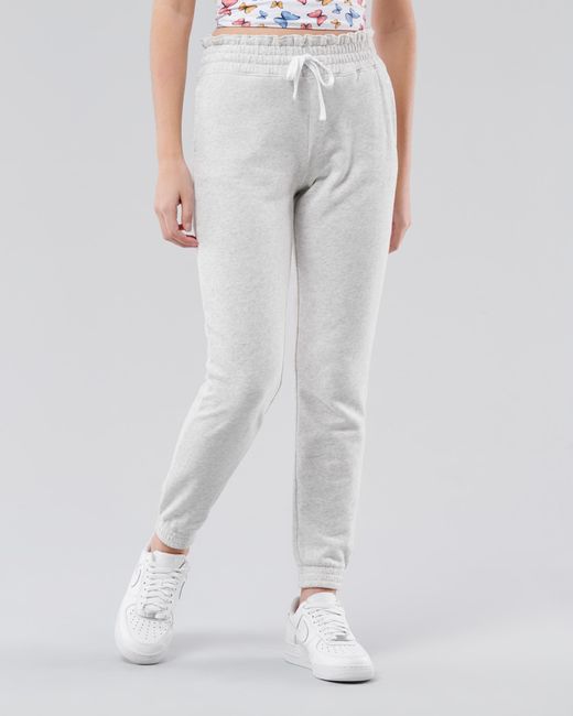 High Rise Logo Fleece Joggers Hollister 