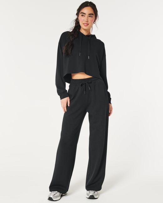 Hollister Black Gilly Hicks Active Cooldown Wide-leg Pants