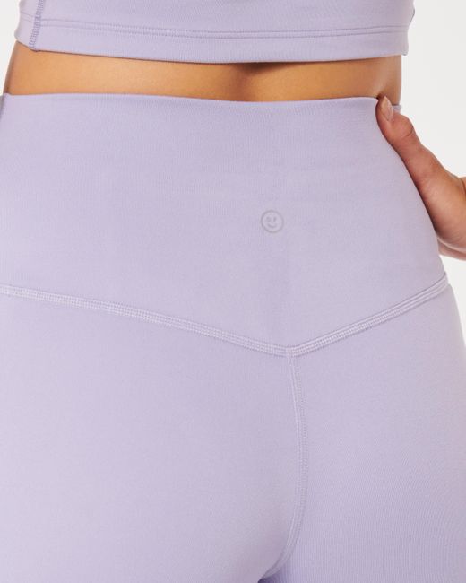 Hollister Purple Gilly Hicks Active Recharge High Rise Flare Leggings