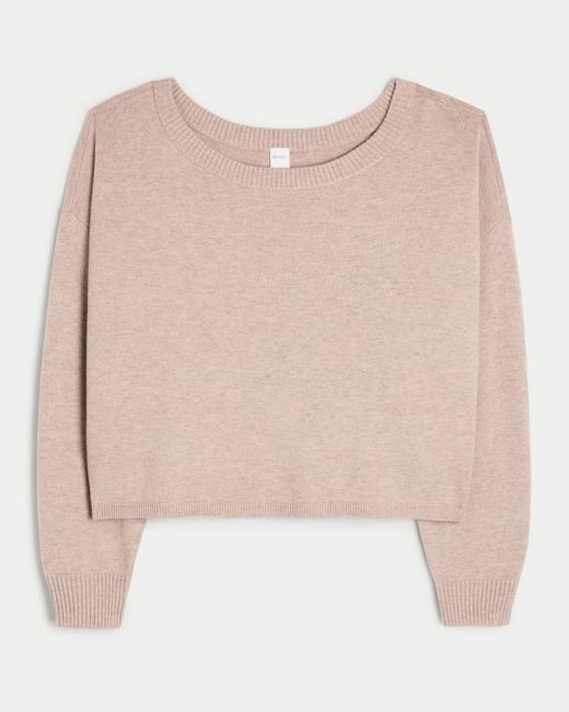 Hollister Natural Gilly Hicks Off-the-shoulder Sweater