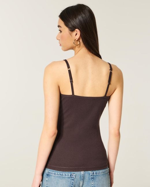 Hollister Brown Henley Cami